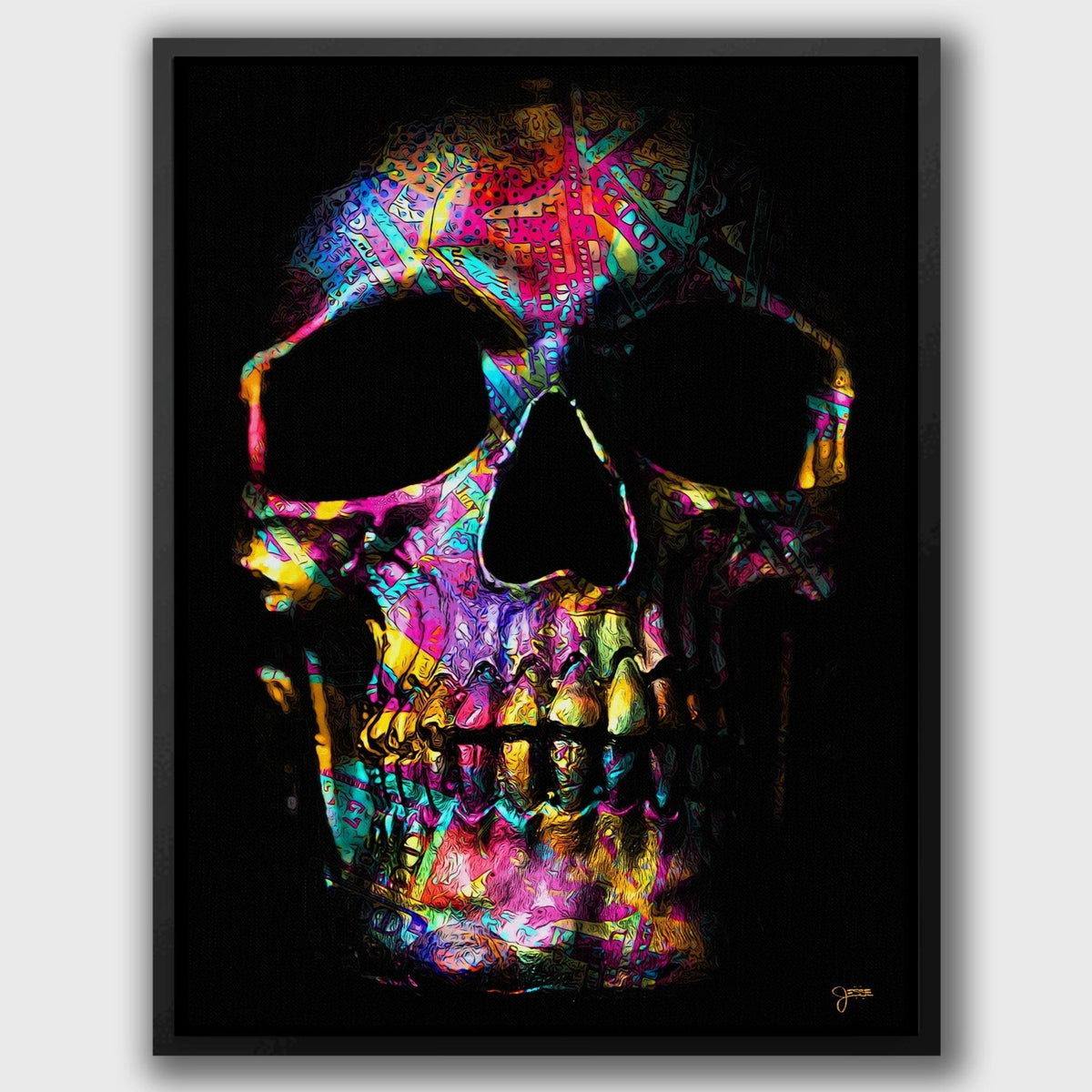 Pink $kull - Thedopeart Canvas