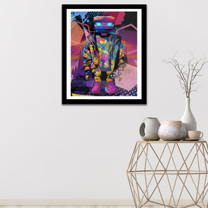 Pink Money Drip Droid Semi-gloss Print - Thedopeart Prints