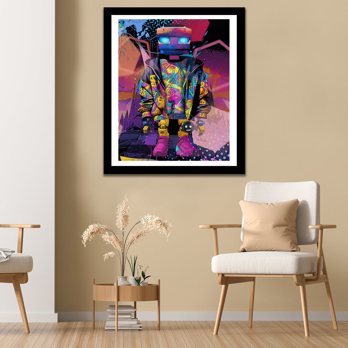 Pink Money Drip Droid Semi-gloss Print - Thedopeart Prints