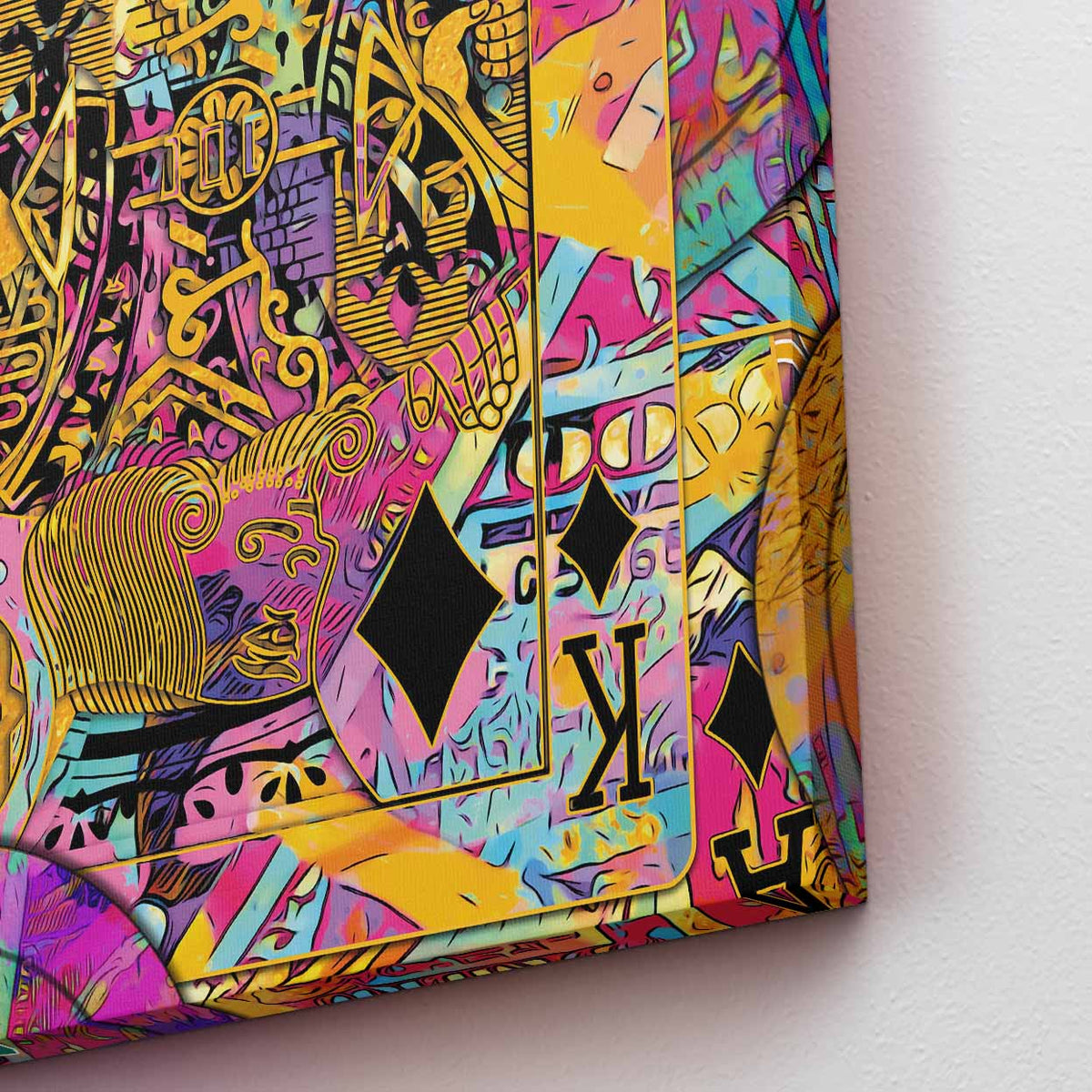 Pink Money Poker King - Thedopeart Canvas