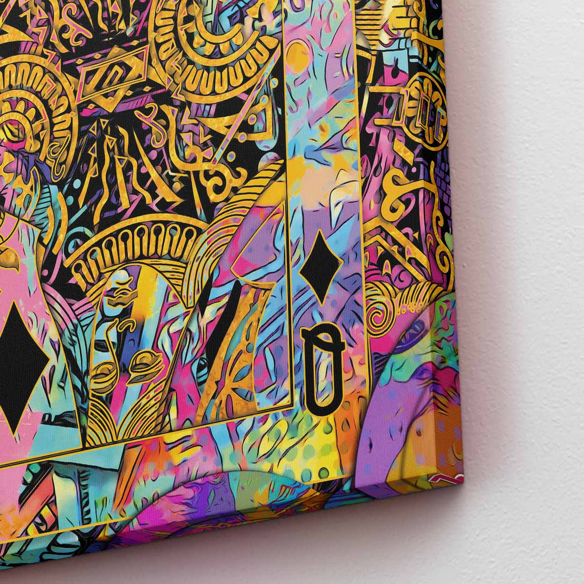 Pink Money Poker Queen - Thedopeart Canvas