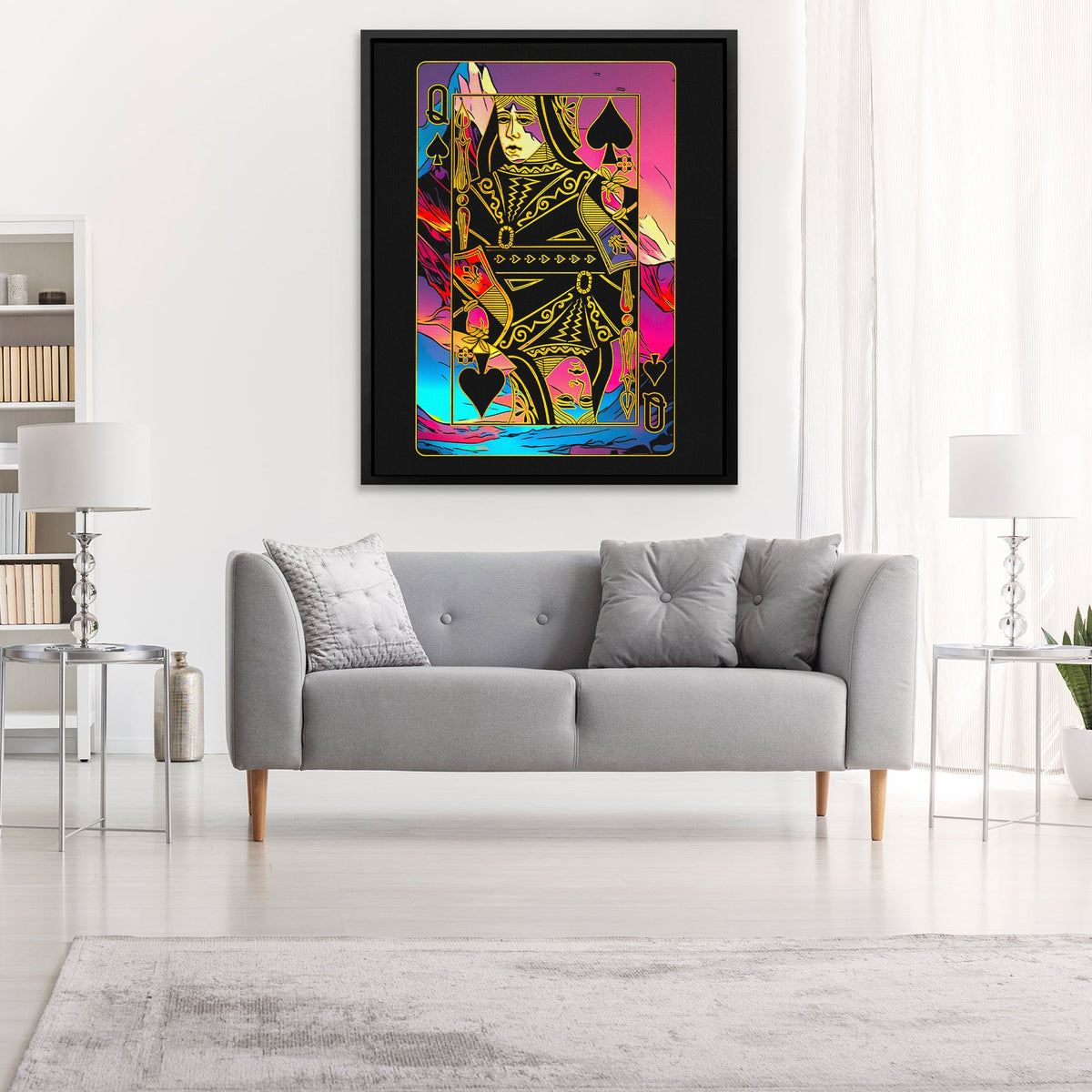 Pink Queen of Spades - Thedopeart