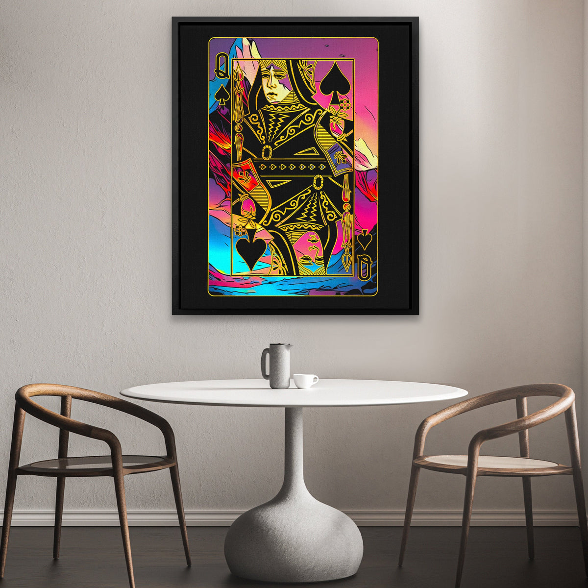 Pink Queen of Spades - Thedopeart