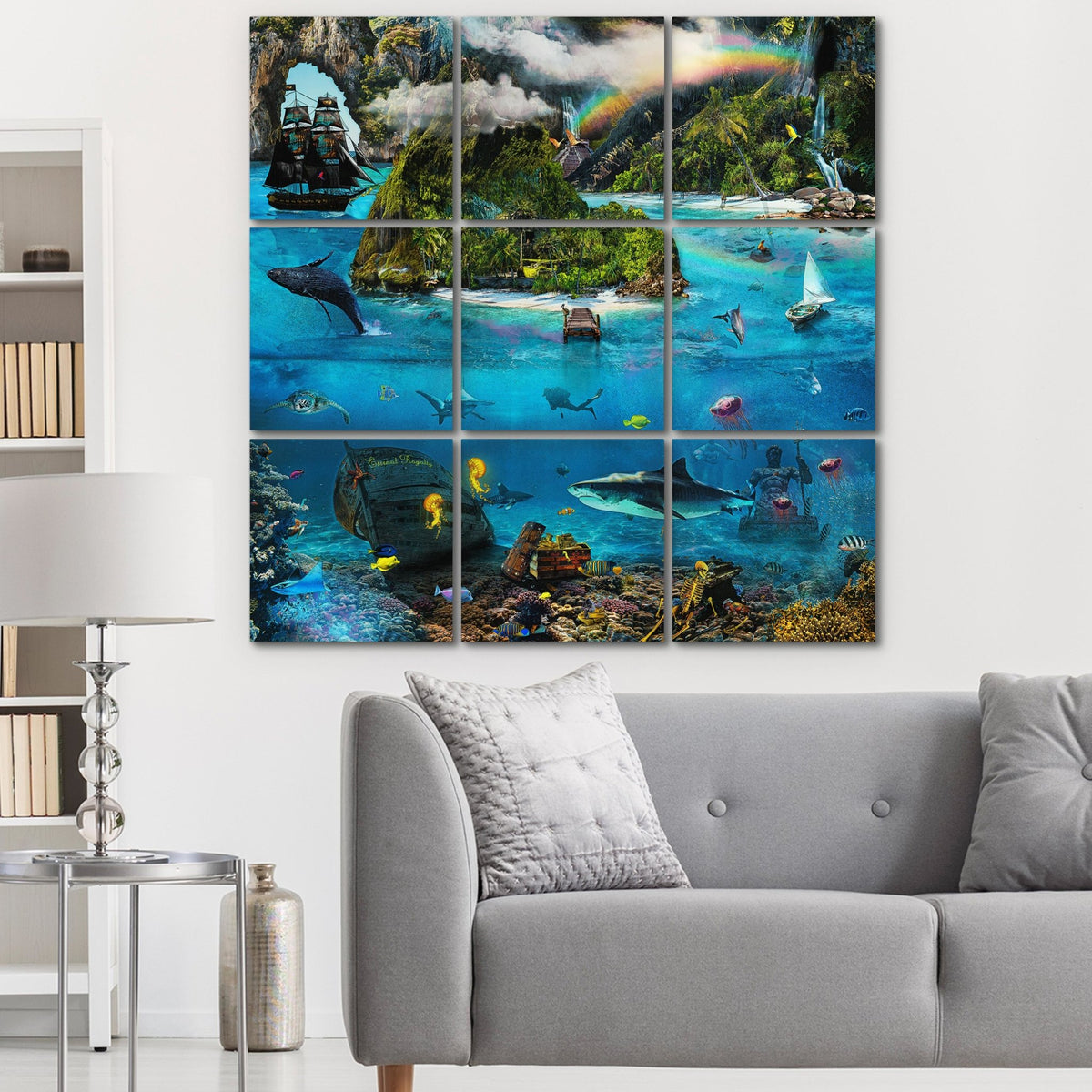 Pirate Island 9 Piece Set - Thedopeart Canvas
