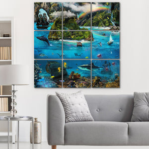 Pirate Island 9 Piece Set - Thedopeart Canvas