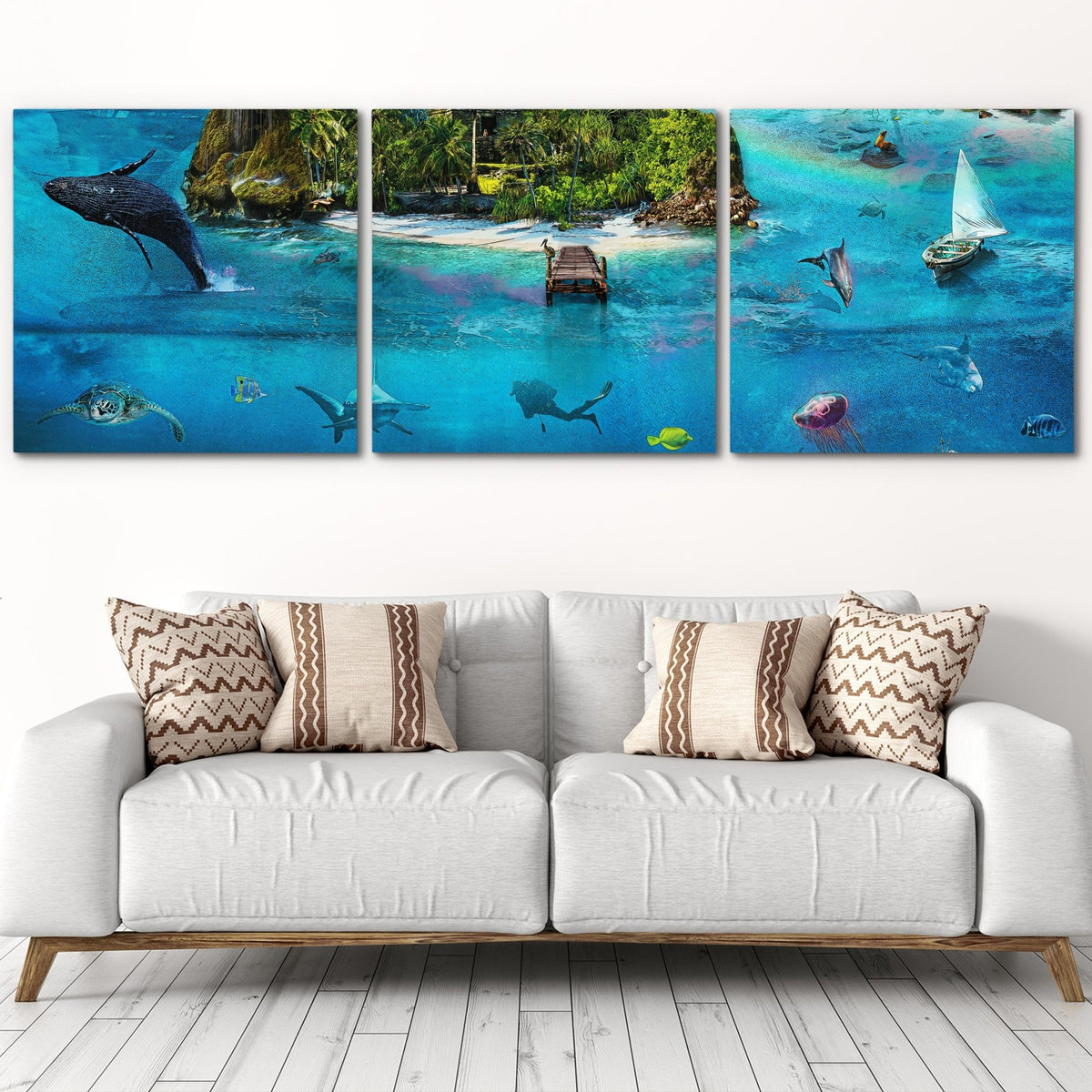 Pirate Island 9 Piece Set - Thedopeart Canvas