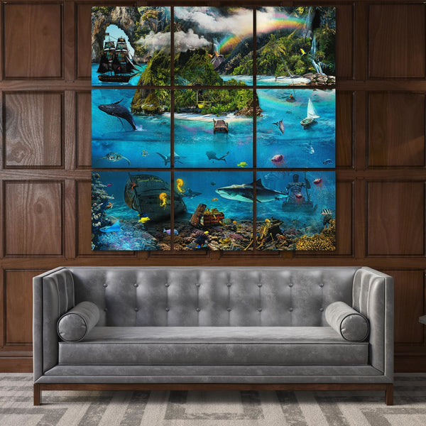Pirate Island 9 Piece Set - Thedopeart Canvas