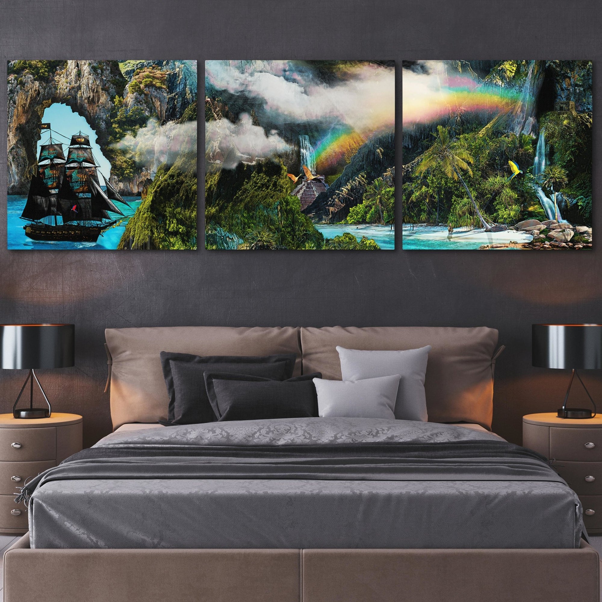 Pirate's Cove 3 Piece Set [A1-A3] - Thedopeart Canvas