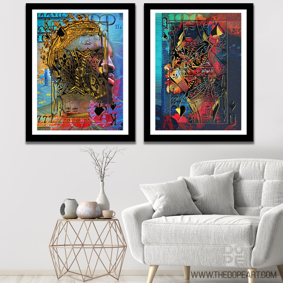 Royal Couple Semi-Gloss Prints - Thedopeart Prints