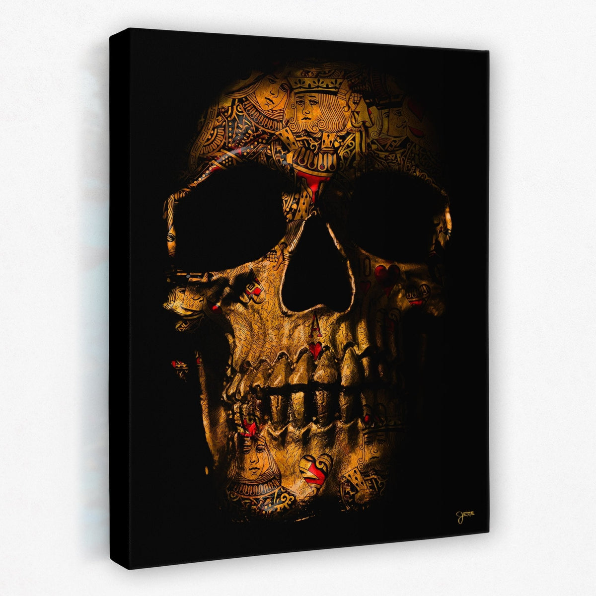 Royal Flush $kull - Thedopeart Canvas