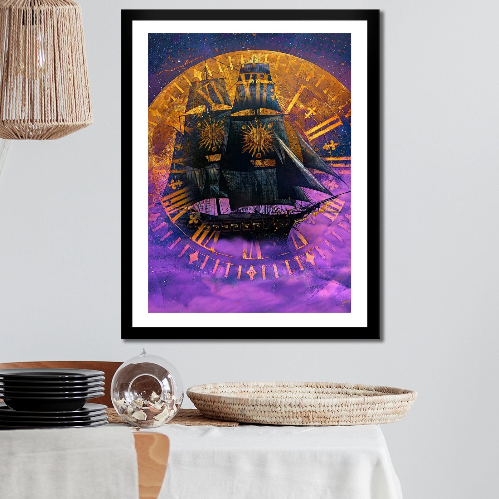 Lost in the Clouds Semi-gloss Print - Thedopeart Prints