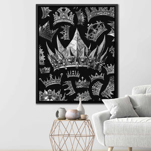 Silver Crowns - Thedopeart Canvas