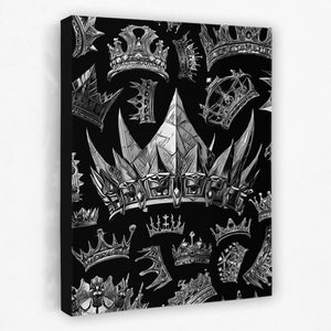 Silver Crowns - Thedopeart Canvas