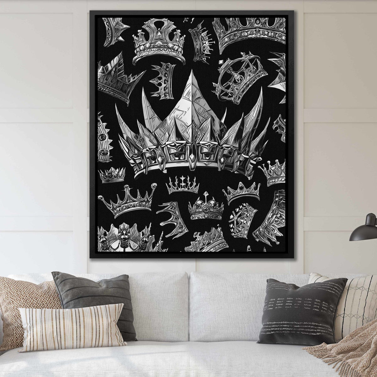 Silver Crowns - Thedopeart Canvas