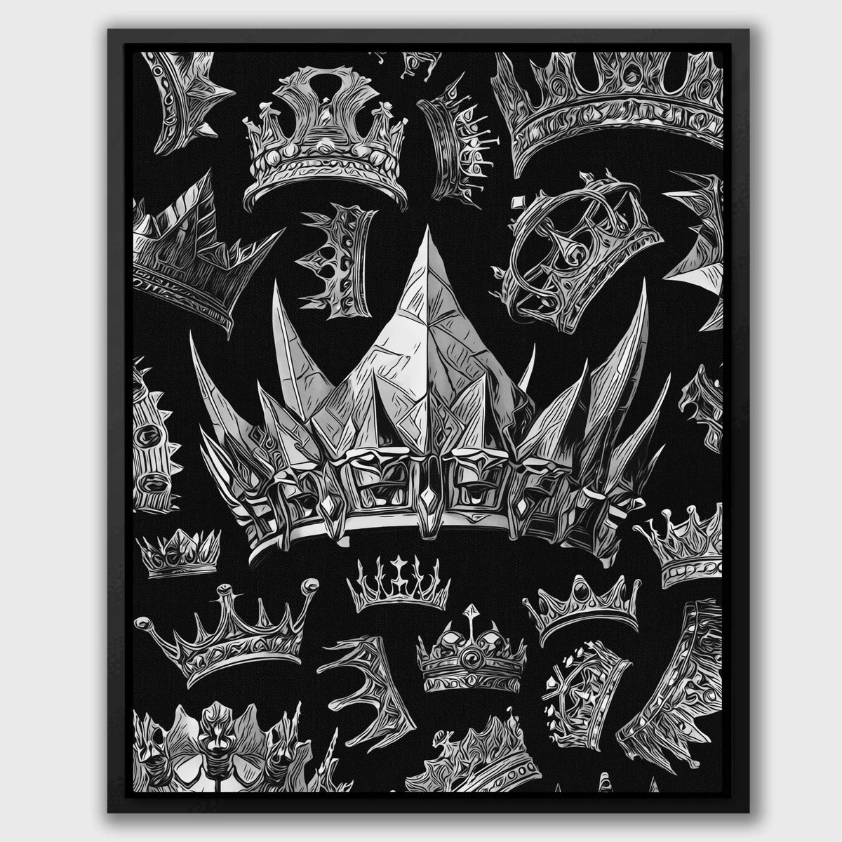 Silver Crowns - Thedopeart Canvas