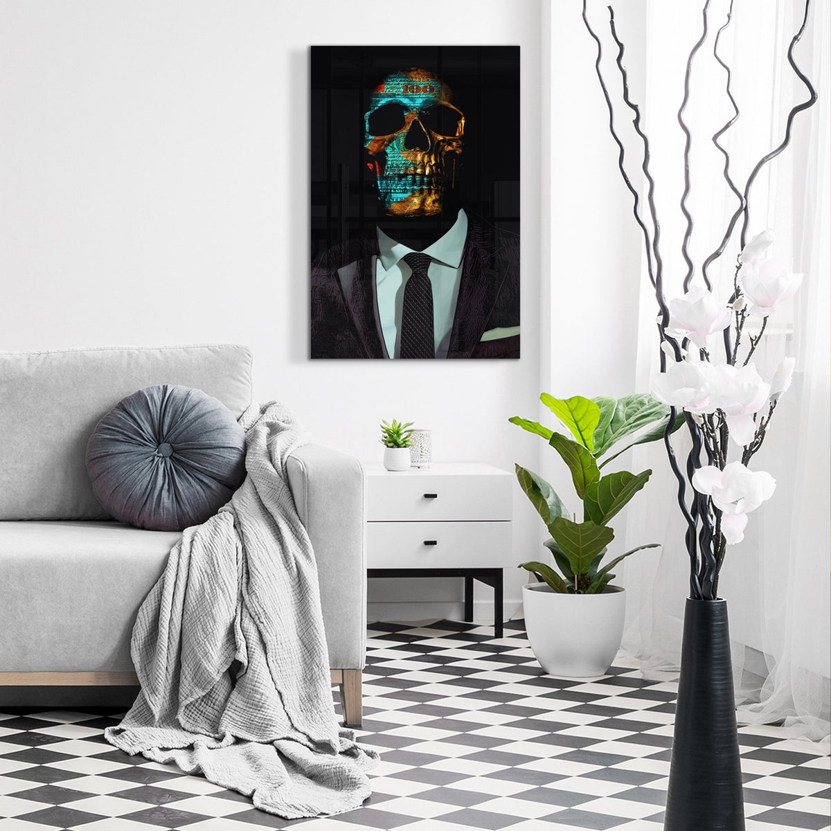 Never Stop Hustling Acrylic Print - Thedopeart Acrylic