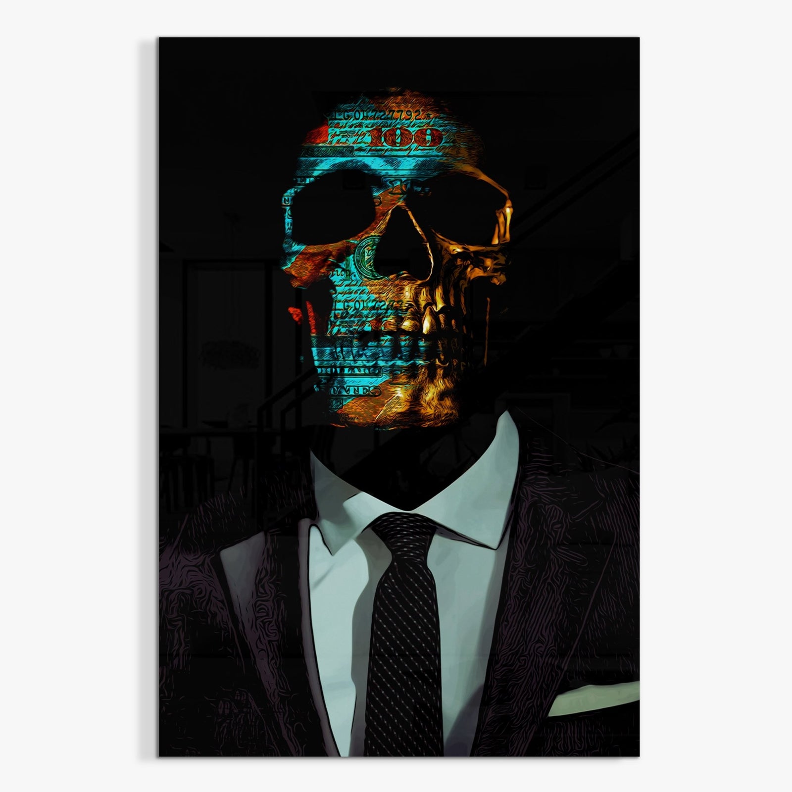 Never Stop Hustling Acrylic Print - Thedopeart Acrylic