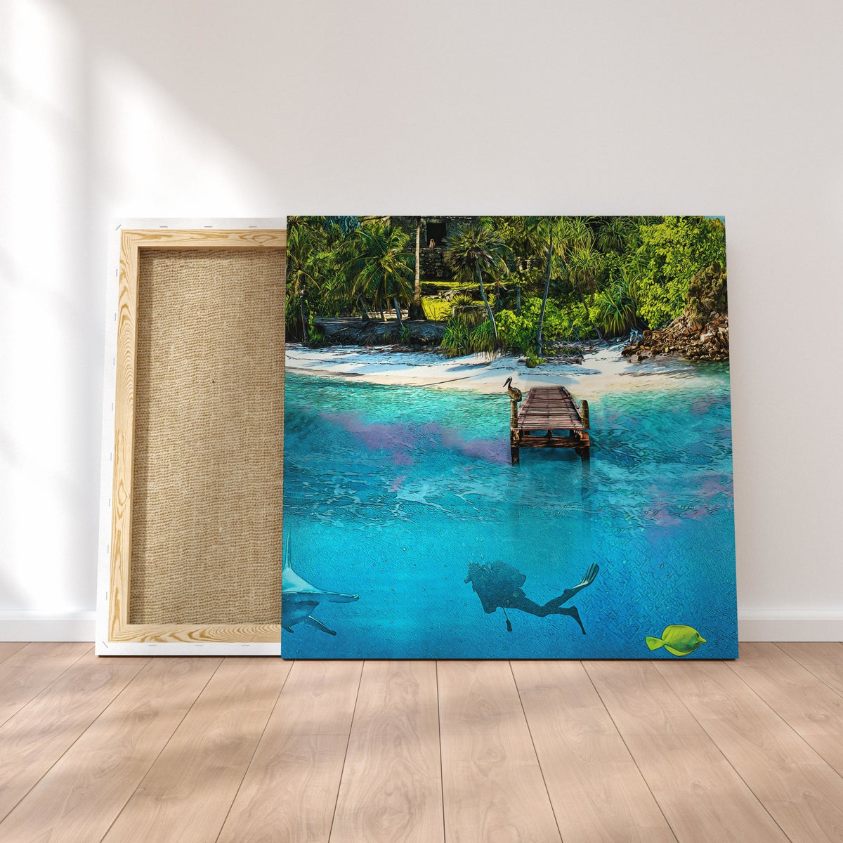 Swimming with the Fishes [B2] - Thedopeart Canvas