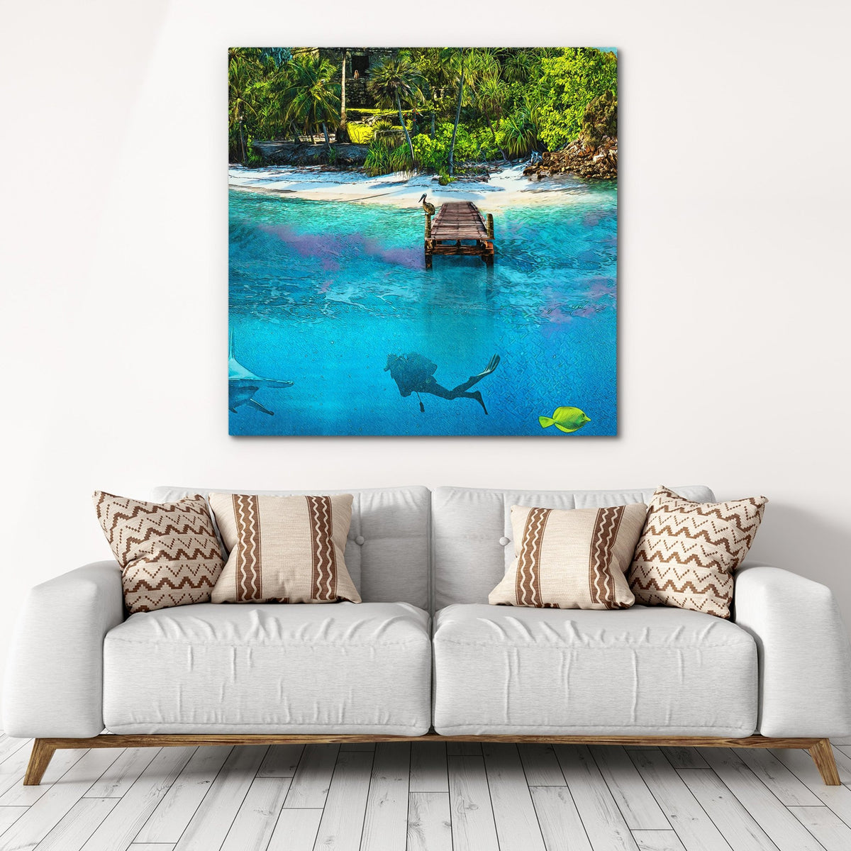 Swimming with the Fishes [B2] - Thedopeart Canvas