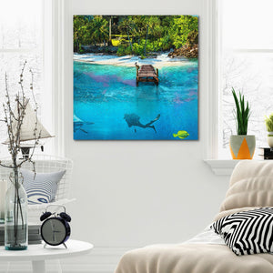 Swimming with the Fishes [B2] - Thedopeart Canvas