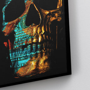 Teal $kull - Thedopeart Canvas