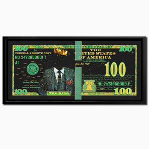Cash is King - 100 Dollar Bill - Thedopeart Canvas