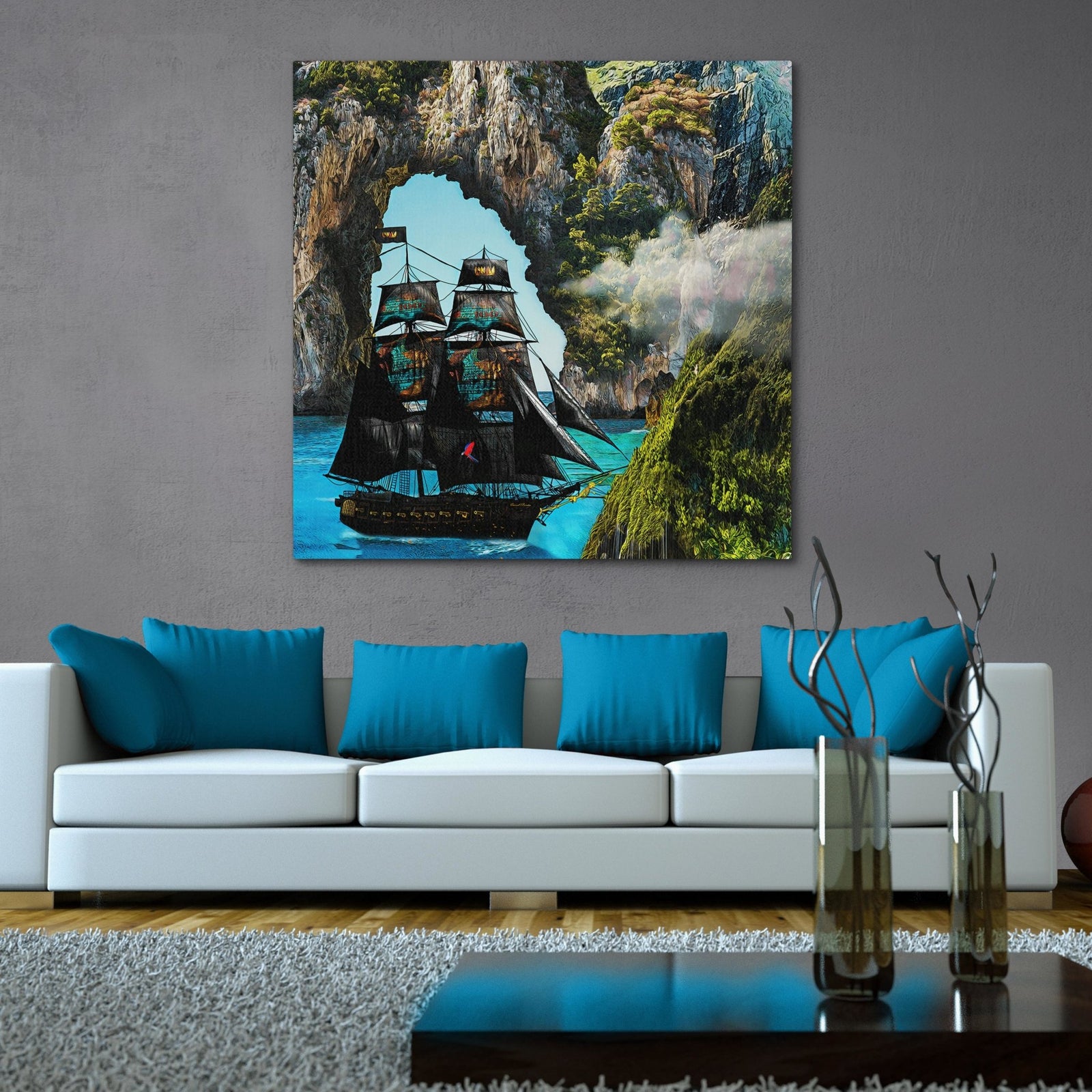 The Money Ship [A1] - Thedopeart Canvas