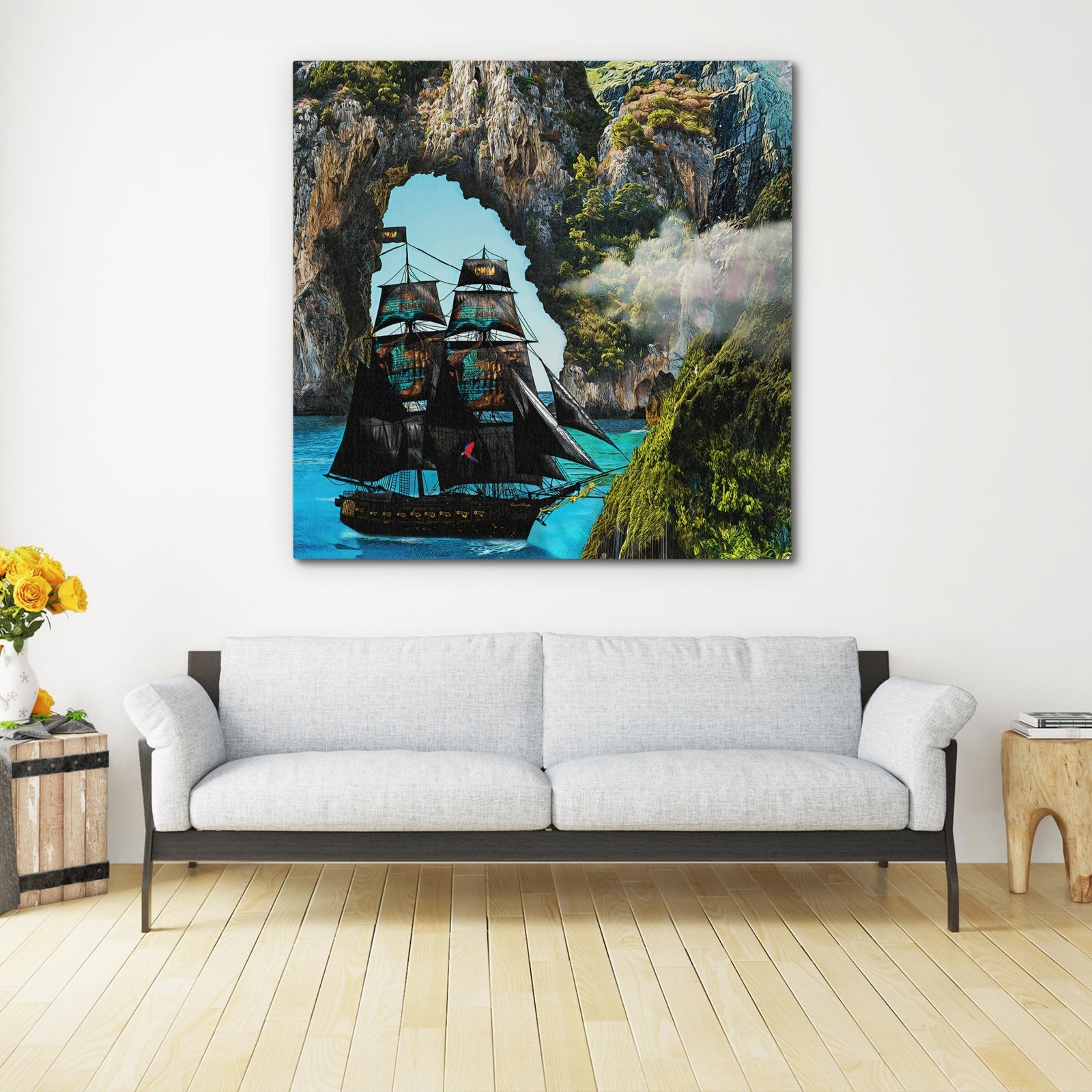 The Money Ship [A1] - Thedopeart Canvas