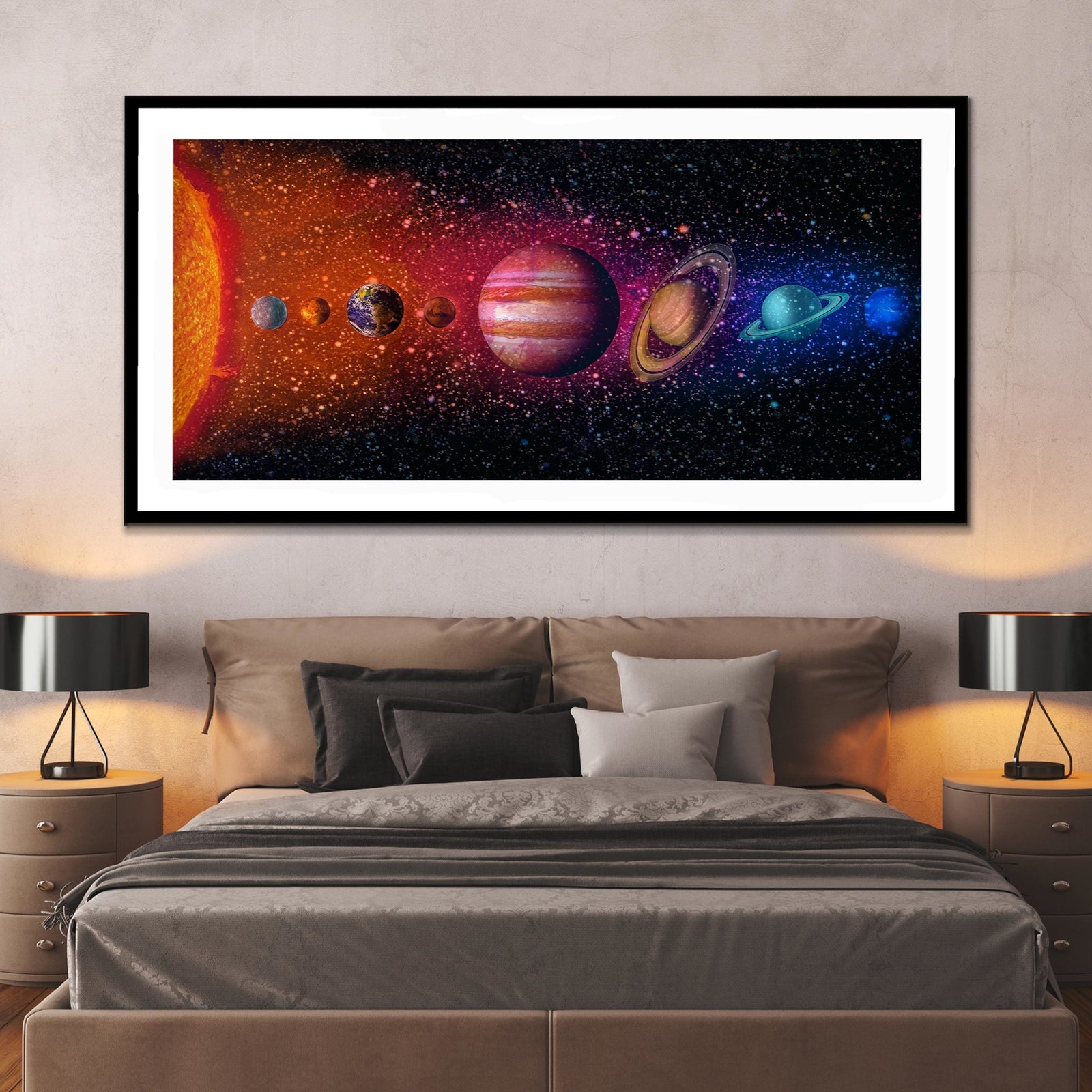 The Solar System Semi-gloss Print - Thedopeart Prints