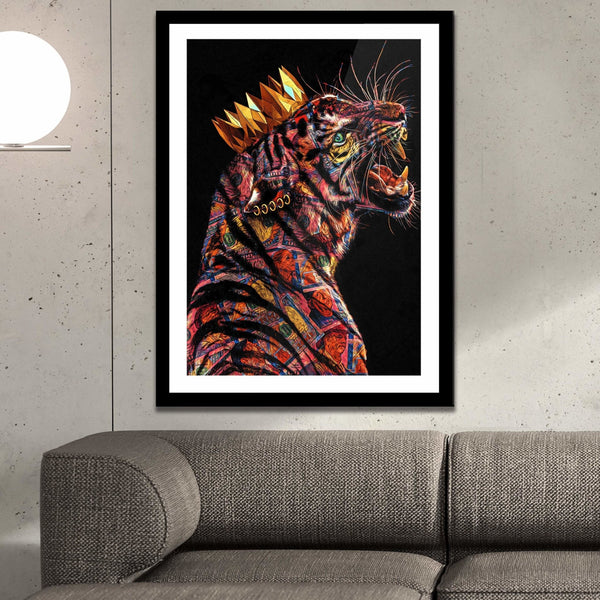 Tiger King Semi-gloss Print - Thedopeart Prints