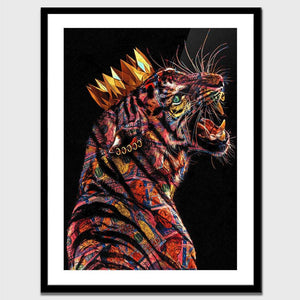Tiger King Semi-gloss Print - Thedopeart Prints