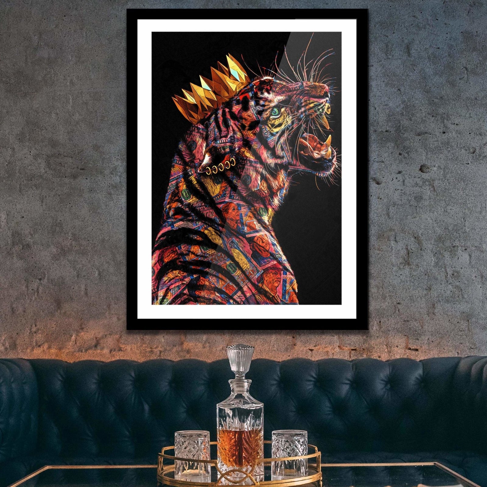 Tiger King Semi-gloss Print - Thedopeart Prints