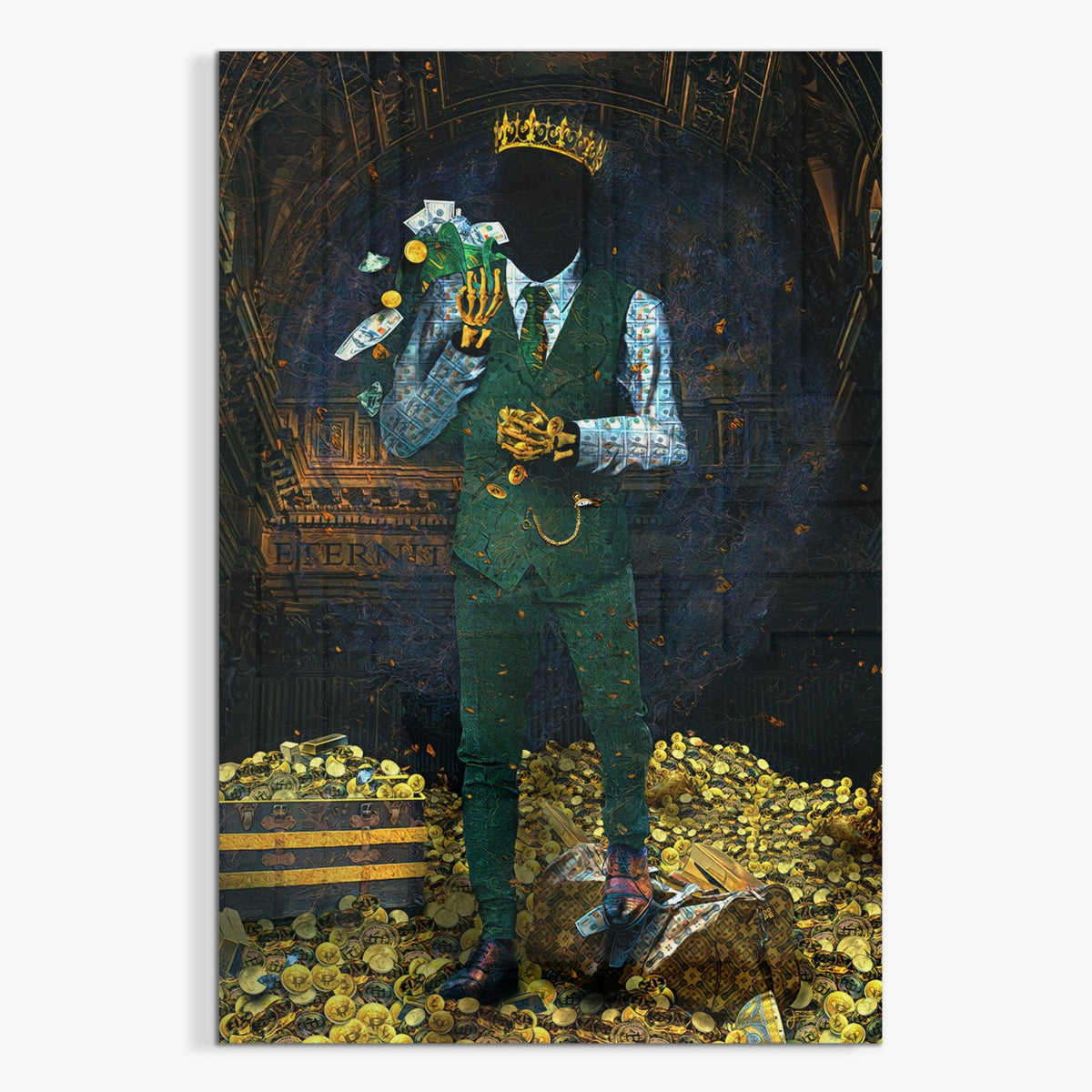 Time Is Money Acrylic Print - Thedopeart Acrylic
