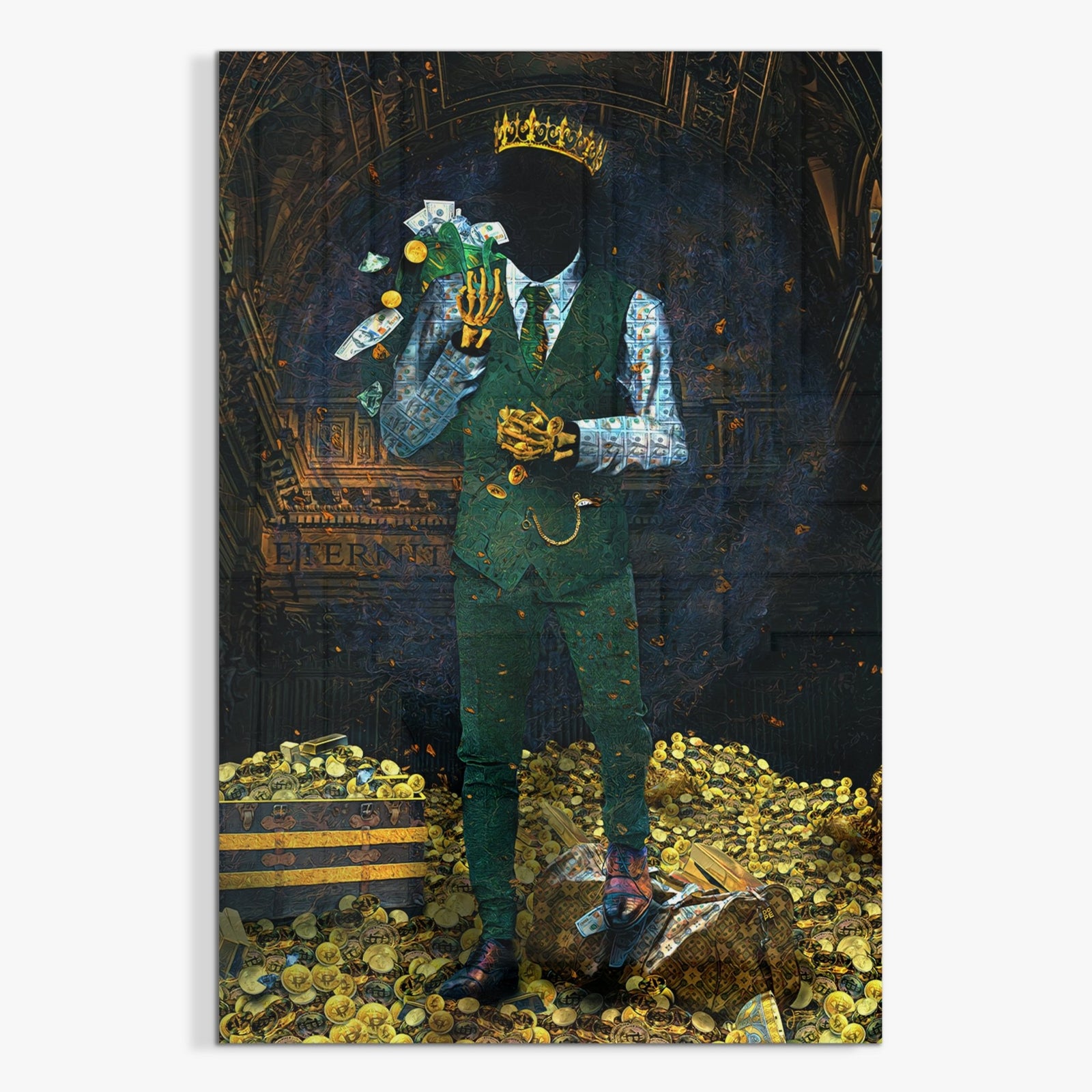 Time Is Money Acrylic Print - Thedopeart Acrylic