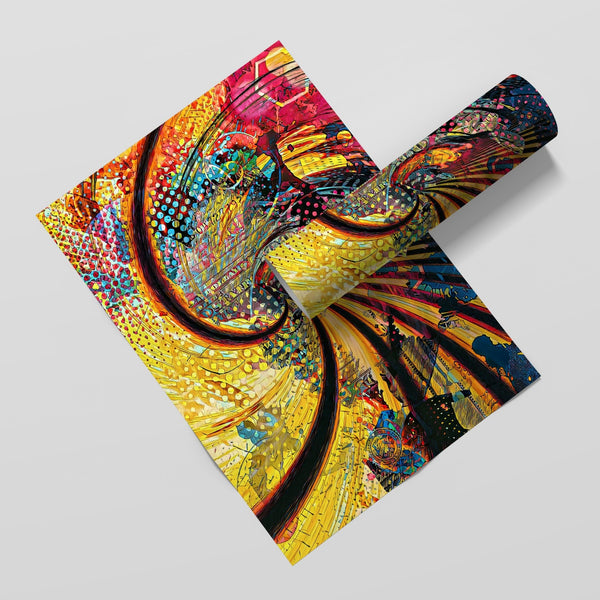 Trippy Spiral Semi-gloss Print - Thedopeart Prints