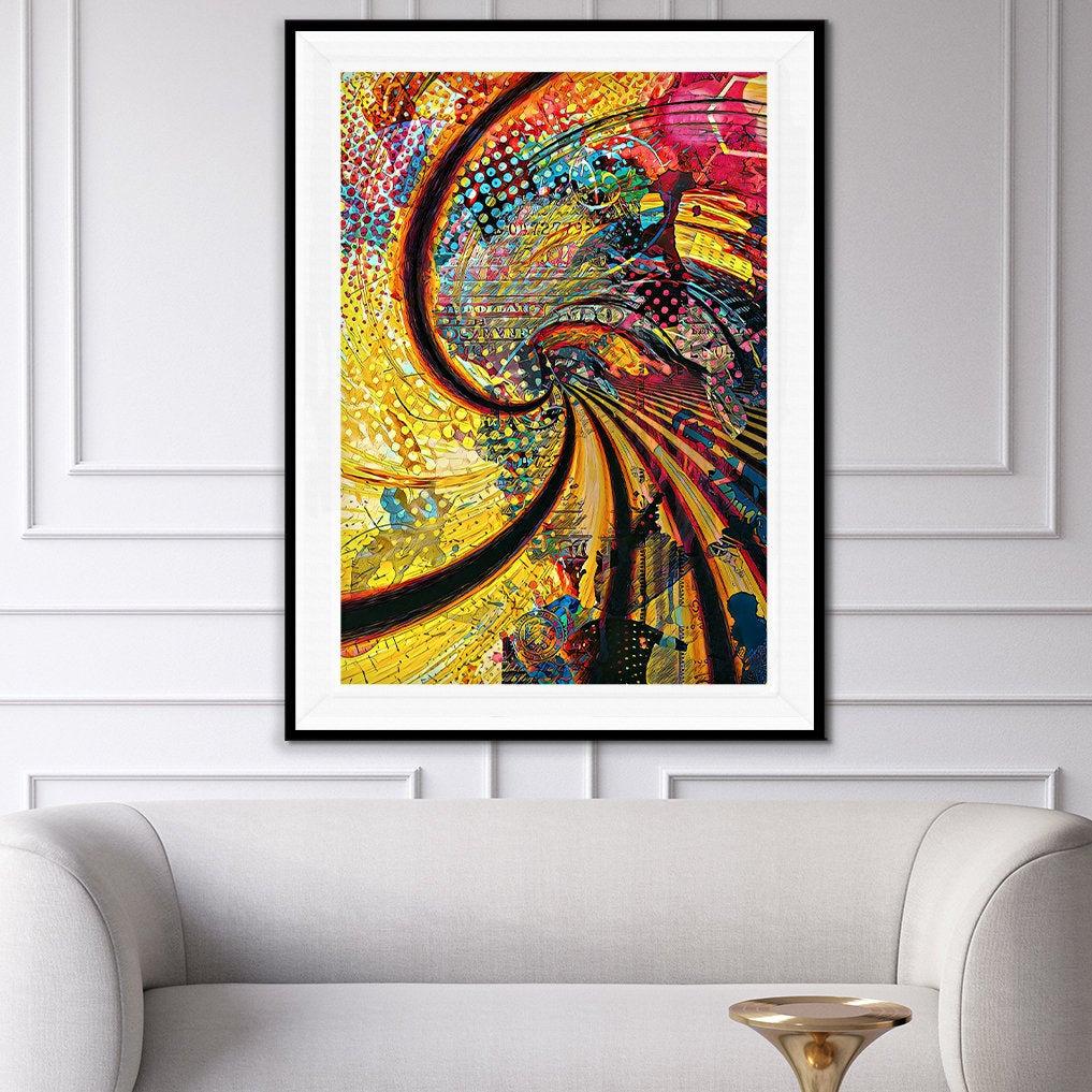 Trippy Spiral Semi-gloss Print - Thedopeart Prints