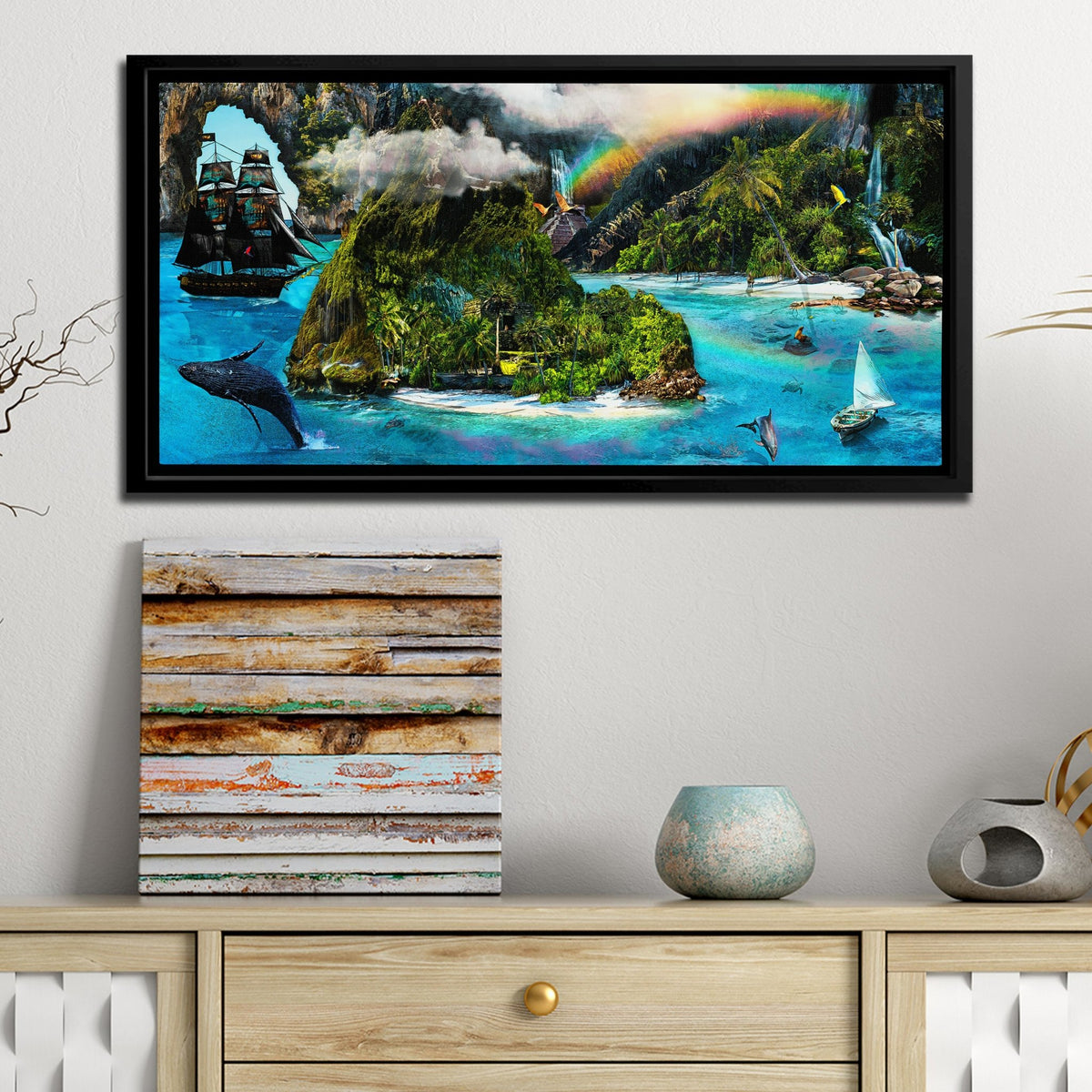 Whale Bay [Extended] - Thedopeart Canvas